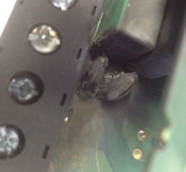 Blown varistors due to incorrect supply voltage Blown varistors due to incorrect supply voltage