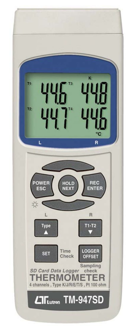 Lutron TM-947SD Digital Thermometer with SD Card Reader