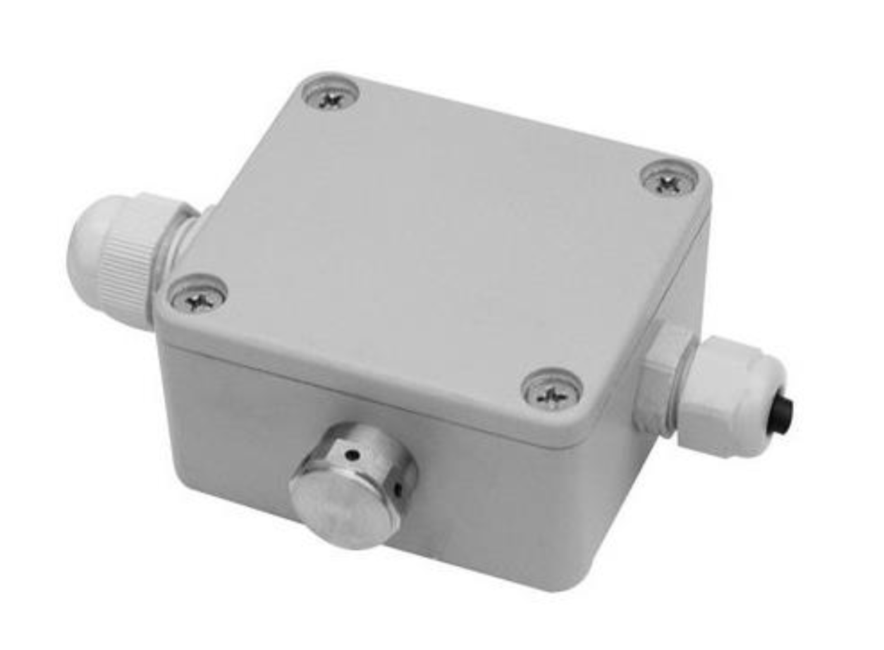 Breathable junction box for hydrostatic transducers Breathable junction box for hydrostatic transducers