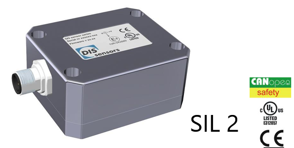 DIS QG76N-SIXv-360-CANS-CFM-UL-2d CANOpen SIL 2 Safety Inclinometer