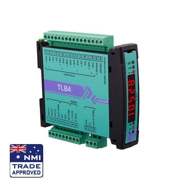 Lumas TLB4 Intelligent 4 Channel Load Cell Amplifier and Converter Lumas TLB4 Intelligent 4 Channel Load Cell Amplifier and Converter