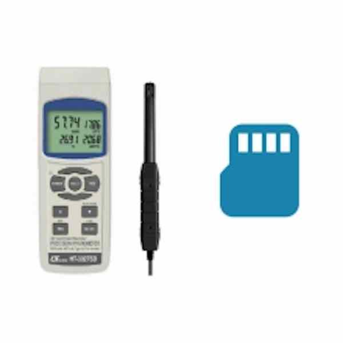 Handheld Temperature/Humidity Meter with SD Card Data Logger