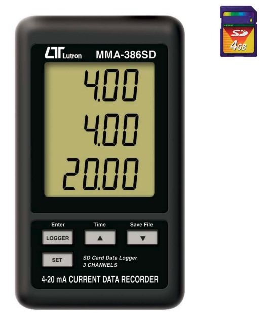 Lutron MMA-386SD 4-20mA Data Recorder