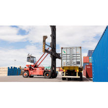 Shipping container stacker