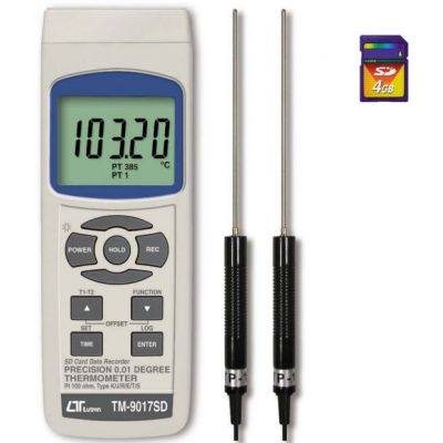 Lutron TM-9017SD Digital Thermometer with SD Card Reader