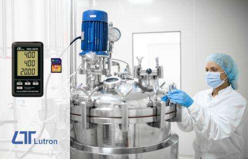 Lutron Current Data Logger in Pharmaceutical Laboratory