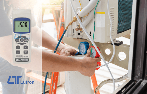 2 Bar to 400 Bar Pressure Meter - Lutron PS-9303SD Portable Pressure Meter 