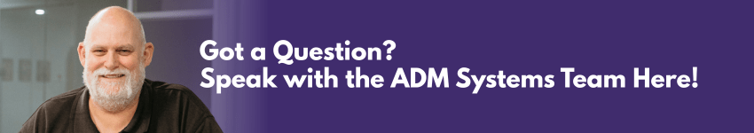 An ADM systems staff member ready help with any questions