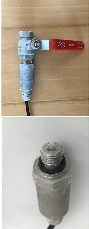 Water freezing inside sensor chamber
